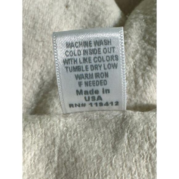 Monrow · Medium · Supersoft Fleece New Pullover Hoodie · Cotton Blend · Bone - Picture 7 of 7